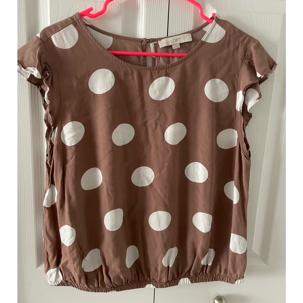 Loft cap sleeve top